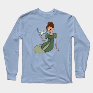 Beatrice and a bluebird Long Sleeve T-Shirt